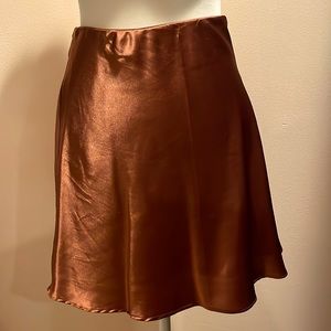 Copper Satin skirt